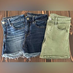 3/$30 American Eagle Shorts Size 0